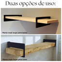 Ver mais imagens de 2 Suportes de Parede Invisíveis para Prateleira Fixação Oculta Aço Resistente Design Moderno