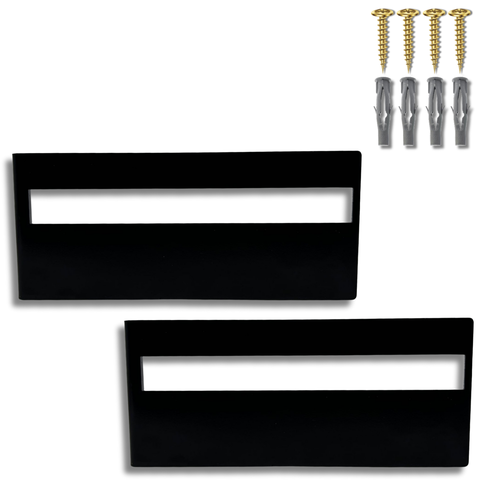 2 Suportes de Parede Invisíveis para Prateleira Fixação Oculta Aço Resistente Design Moderno