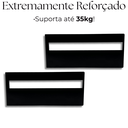 Ver imagem 5 de 2 Suportes de Parede Invisíveis para Prateleira Fixação Oculta Aço Resistente Design Moderno