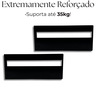 2 Suportes de Parede Invisíveis para Prateleira Fixação Oculta Aço Resistente Design Moderno - 5