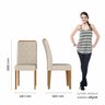 Mesa 1,60 com 6 Cadeiras Espanha Cinamomo/off Prem/bege - M. Arapongas Cinamomo/off Premium/bege - 6