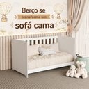 Ver imagem 7 de Berço Mali 2 em 1 para Colchão 130x70 cm 100% MDF Branco Fosco