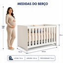 Ver imagem 4 de Berço Mali 2 em 1 para Colchão 130x70 cm 100% MDF Branco Fosco
