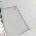 Ver imagem 1 de Piso vinil adesivo antiderrapante box banheiro cimento claro - 1,20 x 1,50 metros