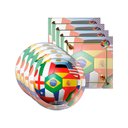 Ver imagem 3 de Kit Sousplat + Guardanapo Copa Bandeiras - 4 Peças - com Base