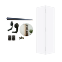 Ver imagem 2 de Kit Porta Camarão 0,80x2,10m Primer Branco + Kit Basic Camarão Preto