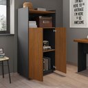 Ver imagem 3 de Armário de Escritório 2 Portas 1 Nicho Studio