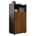 Ver imagem 2 de Armário de Escritório 2 Portas 1 Nicho Studio Marrom