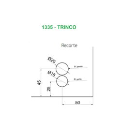 Kit porta dupla pivotante para vidro temperado blindex (Sistema invertido) - Cromado - 3
