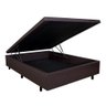 Cama Box Baú Viúva 128x188x42cm Courino Linho com Pistão a Gás - 5