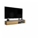 Ver imagem 3 de Rack Suspenso Extensível para TV até 65 Polegadas 1 Porta 1 Nicho Eleven Caemmun