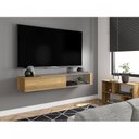 Ver imagem 2 de Rack Suspenso Extensível para TV até 65 Polegadas 1 Porta 1 Nicho Eleven Caemmun