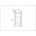 Ver imagem 4 de Armário Closet Com Prateleira Cr35007 Branco/Nogal