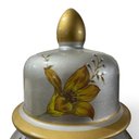 Ver imagem 7 de Potiche Decorativo Prata com Pintura Floral a: 59cm L: 28cm C: 28cm