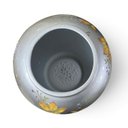 Ver imagem 6 de Potiche Decorativo Prata com Pintura Floral a: 59cm L: 28cm C: 28cm