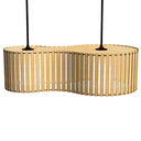 Ver imagem 2 de Luminária Pendente Infinita Modelo Ripado -:mdf Cru