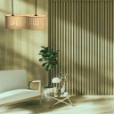 Ver imagem 3 de Luminária Pendente Infinita Modelo Ripado -:mdf Cru