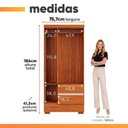 Ver imagem 3 de Guarda Roupas Solteiro 3 Portas 2 Gavetas Zoe