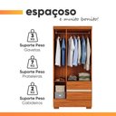 Ver mais imagens de Guarda Roupas Solteiro 3 Portas 2 Gavetas Zoe