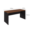 Ver imagem 3 de Mesa Diretor Start Pé Painel 150 cm Marrom/Preto Gebb Work