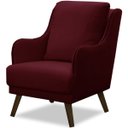 Ver imagem 2 de Kit 2 Poltronas para Sala Decorativas C/ Tachas Sarah Veludo Bordô