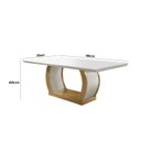 Ver imagem 4 de Conjunto Sala de Jantar Mesa Tampo de MDF e 6 Cadeiras Kate Espresso Móveis