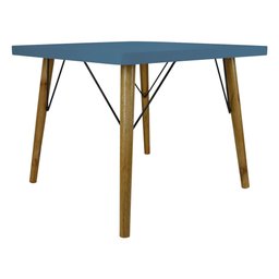 Mesa Infantil para Criança Pé Palito Madeira Mdf Retrô Vintage - Azul - 3