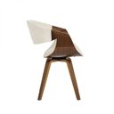 Ver imagem 7 de Cadeira Poltrona Giratória em Madeira Maciça e Linho Nicole