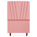 Ver imagem 5 de Cabeceira Solteiro 90 Cm com Frame Belgica Suede Rosa Artte