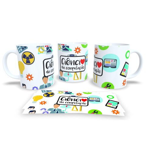 Canecas de Porcelana Branca Personalizada Profissões Ciencias Contábeis