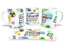 Ver imagem 1 de Canecas de Porcelana Branca Personalizada Profissões Ciencias Contábeis