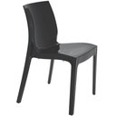 Ver imagem 2 de Kit 4 Cadeiras Tramontina Alice Brilho Summa em Polipropileno Preto 92037009