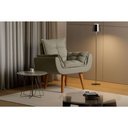 Ver imagem 3 de Poltrona Decorativa Opala Sala de Estar Linho Bege