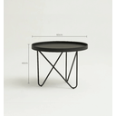 Ver imagem 5 de Mesa de Centro Steel - Tampo Laqueado - Base Aço Carbono - 60x40