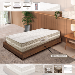 Colchão Máximus D33 Plus Solteiro 188 Cm X 88 Cm X 25 Cm Ecosono