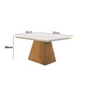 Ver imagem 3 de Conjunto Sala de Jantar Mesa e 4 Cadeiras Carolina Espresso Móveis