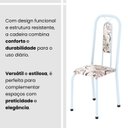 Ver mais imagens de Conjunto de Mesa Tubular 100cm x 60cm Tampo em MDF com 4 Cadeiras Lívia Branco
