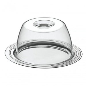 Porta-queijo Tramontina Ciclo em Aço Inox 25 Cm 2 Peças