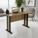 Ver imagem 3 de Mesa de Escritório 117cm Tampo 25mm Me4194 Amêndoa/preto