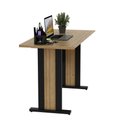 Ver imagem 7 de Mesa de Escritório 117cm Tampo 25mm Me4194 Amêndoa/preto