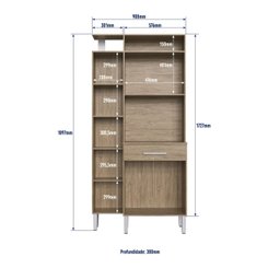 Armário de Cozinha 5 Portas e 1 Gaveta  - 6