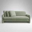 Ver imagem 4 de Sofa Cama 3 Lugares Sistema de Catraca Encosto Alto Padrão