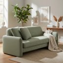 Ver imagem 3 de Sofa Cama 3 Lugares Sistema de Catraca Encosto Alto Padrão