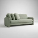 Ver imagem 2 de Sofa Cama 3 Lugares Sistema de Catraca Encosto Alto Padrão