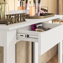 Ver imagem 4 de Escrivaninha Penteadeira Camarim Real Branco Fosco - Mobler