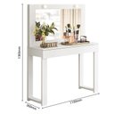 Ver imagem 5 de Escrivaninha Penteadeira Camarim Real Branco Fosco - Mobler