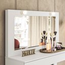 Ver imagem 3 de Escrivaninha Penteadeira Camarim Real Branco Fosco - Mobler