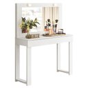 Ver imagem 1 de Escrivaninha Penteadeira Camarim Real Branco Fosco - Mobler