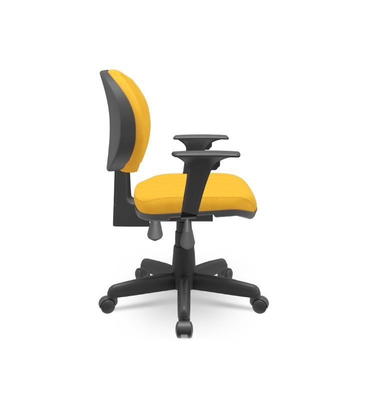 Cadeira Executiva Operativa Plus Plaxmetal Back System Nr17 Crepe Amarela T77 - 2