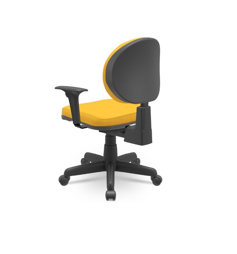 Cadeira Executiva Operativa Plus Plaxmetal Back System Nr17 Crepe Amarela T77 - 3